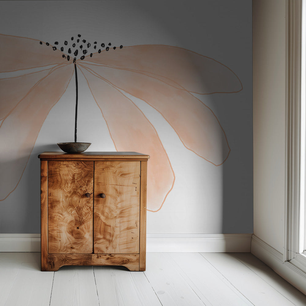Delicate Peach Color Flower with Petals | Wallpaper