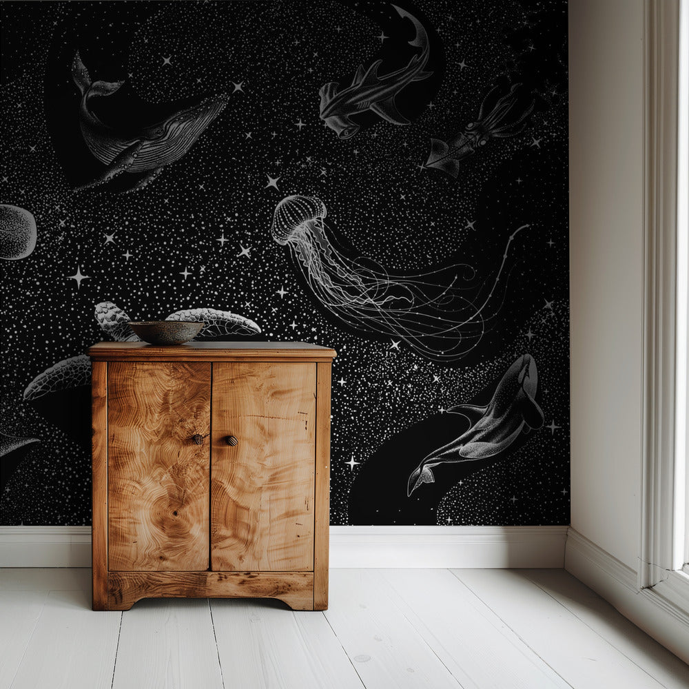 Cosmic Ocean (Black Version) | Wallpaper