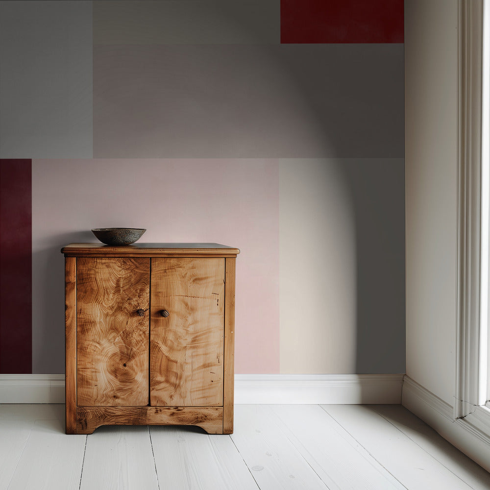 Geometric Grid of Soft Pastel Colors | Wallpaper