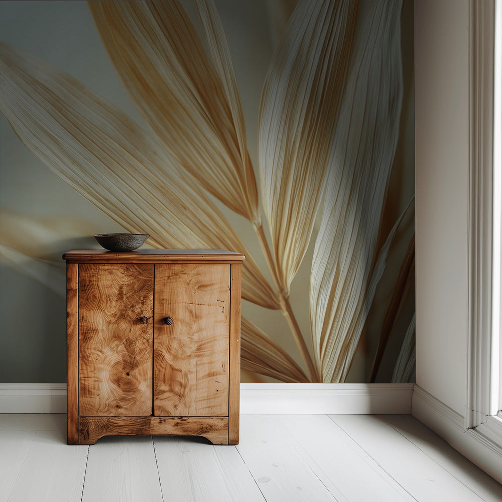 Golden Leaves Harmony | Wallpaper