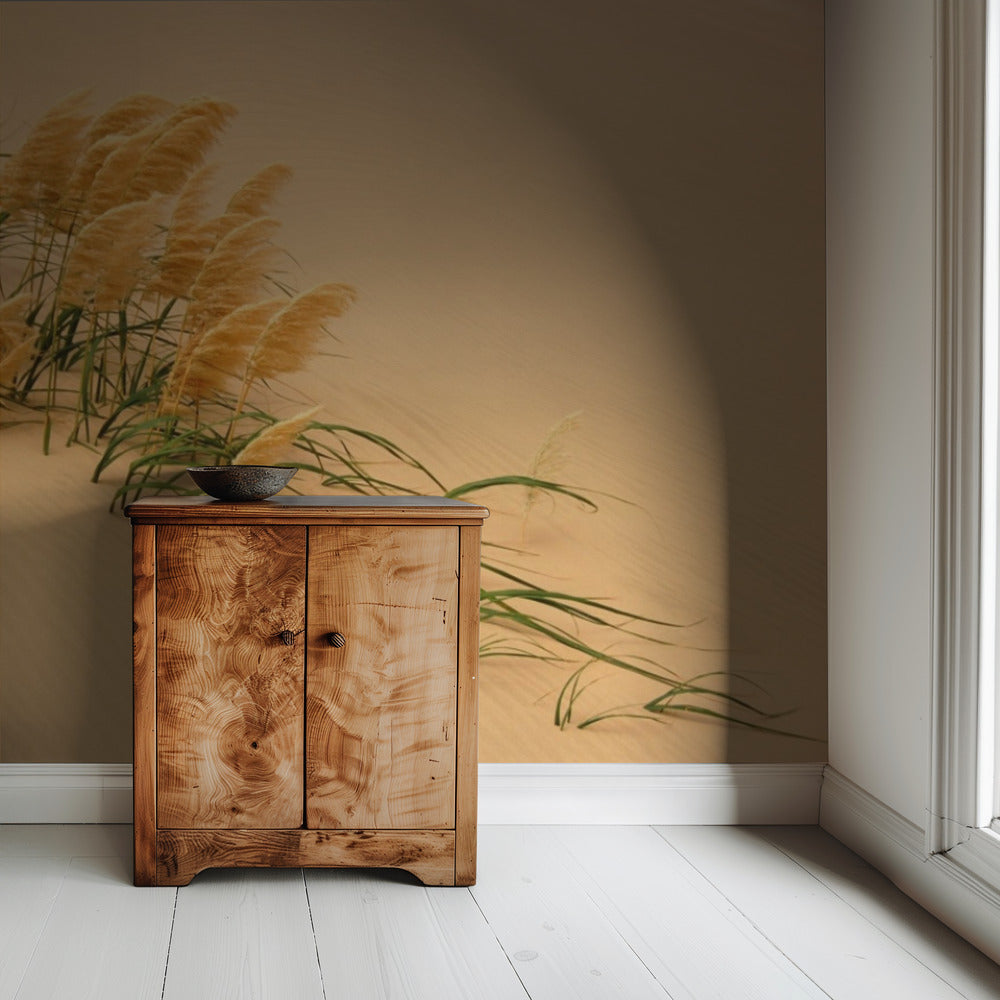 Pampas Grass in Sand Dune | Wallpaper
