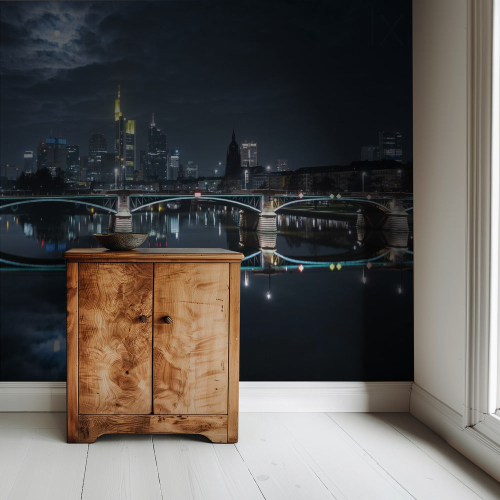 Frankfurt at Full Moon | Wallpaper
