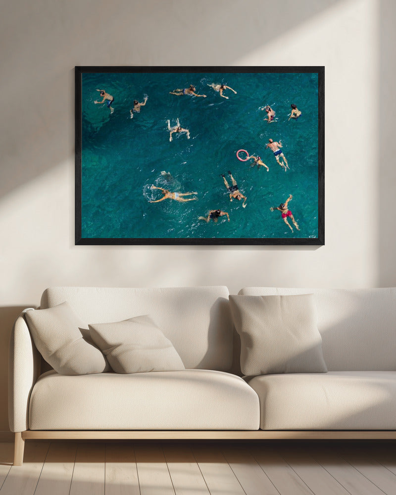 Blue water swim | Canvas