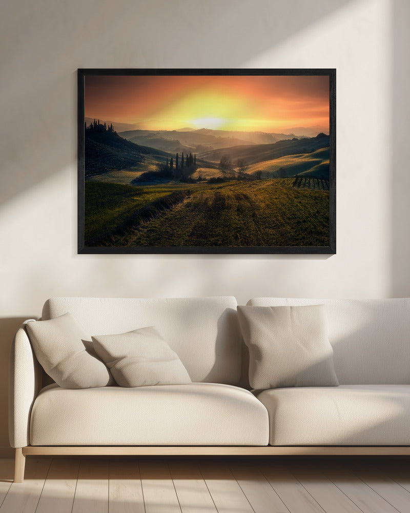 Val d'Orcia in the morning | Canvas