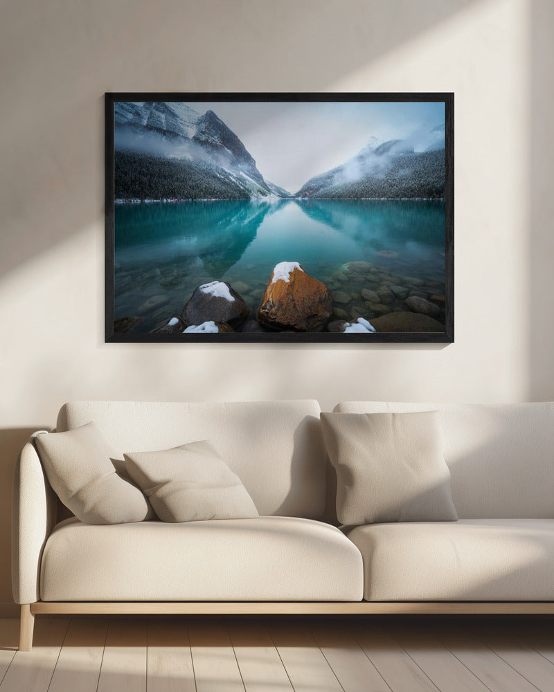 Foggy Lake Louise | Canvas
