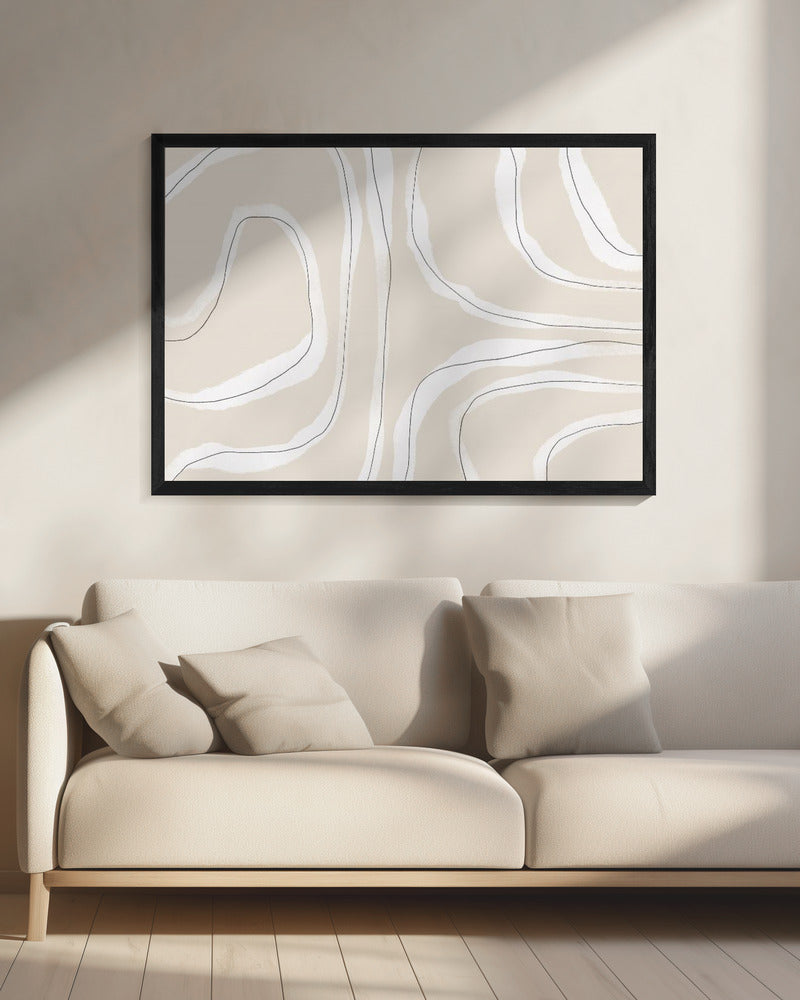 Gentle Strata Lines | Canvas
