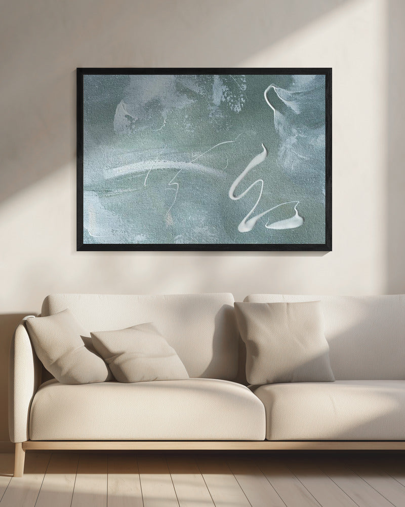 Green and White Acrylic | Canvas