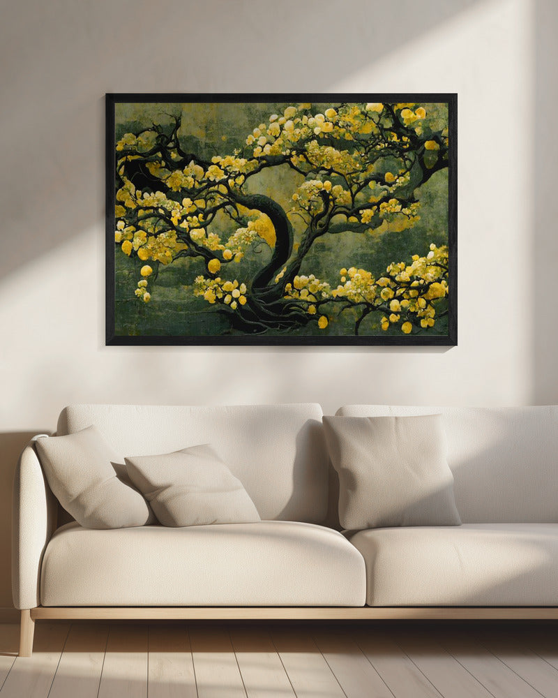 Golden Blossom Tree | Canvas