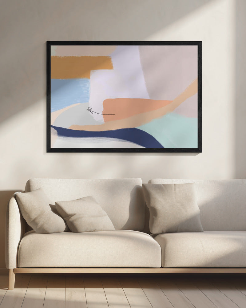 Soft Pastel Colors and Flowing Organic Shapes | Canvas