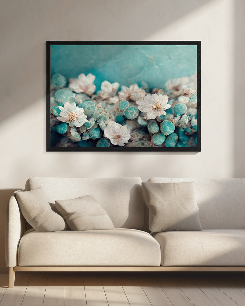 Aqua Blossom Dream | Canvas