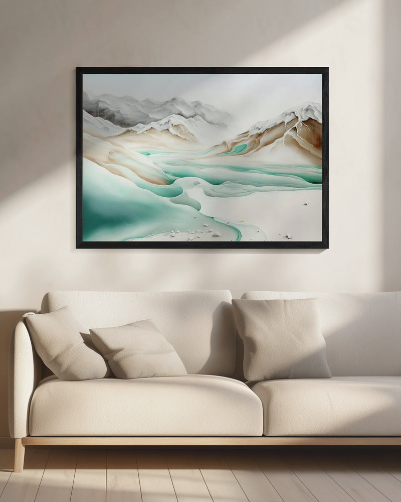 Tranquil Alpine Flow | Canvas