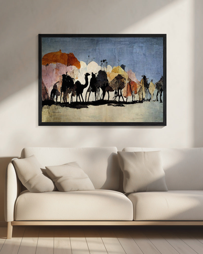 Desert Caravan Journey | Canvas