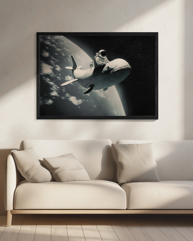 Cosmic Whale Ride | Canvas