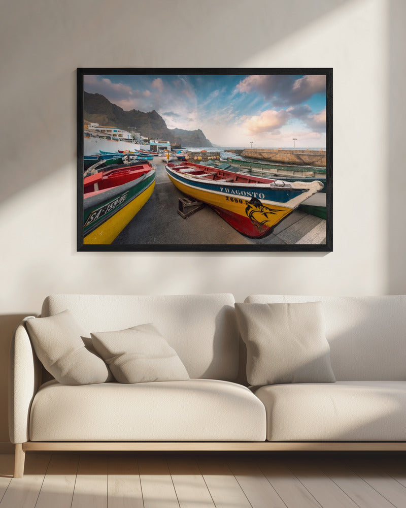 Colored Boats | Canvas