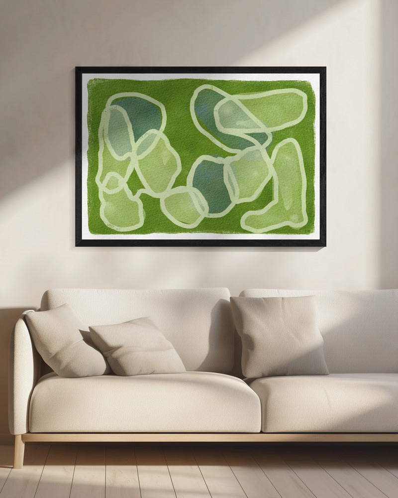 GREEN Circles | Canvas