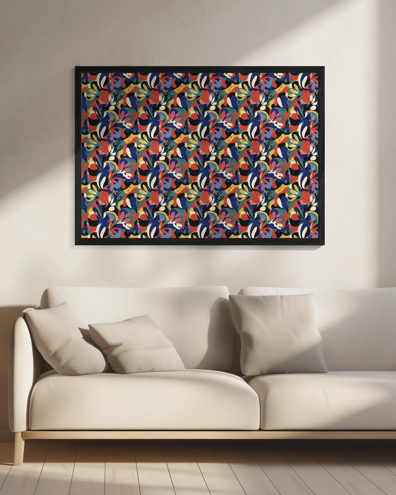 Vibrant Flowery Waves | Canvas