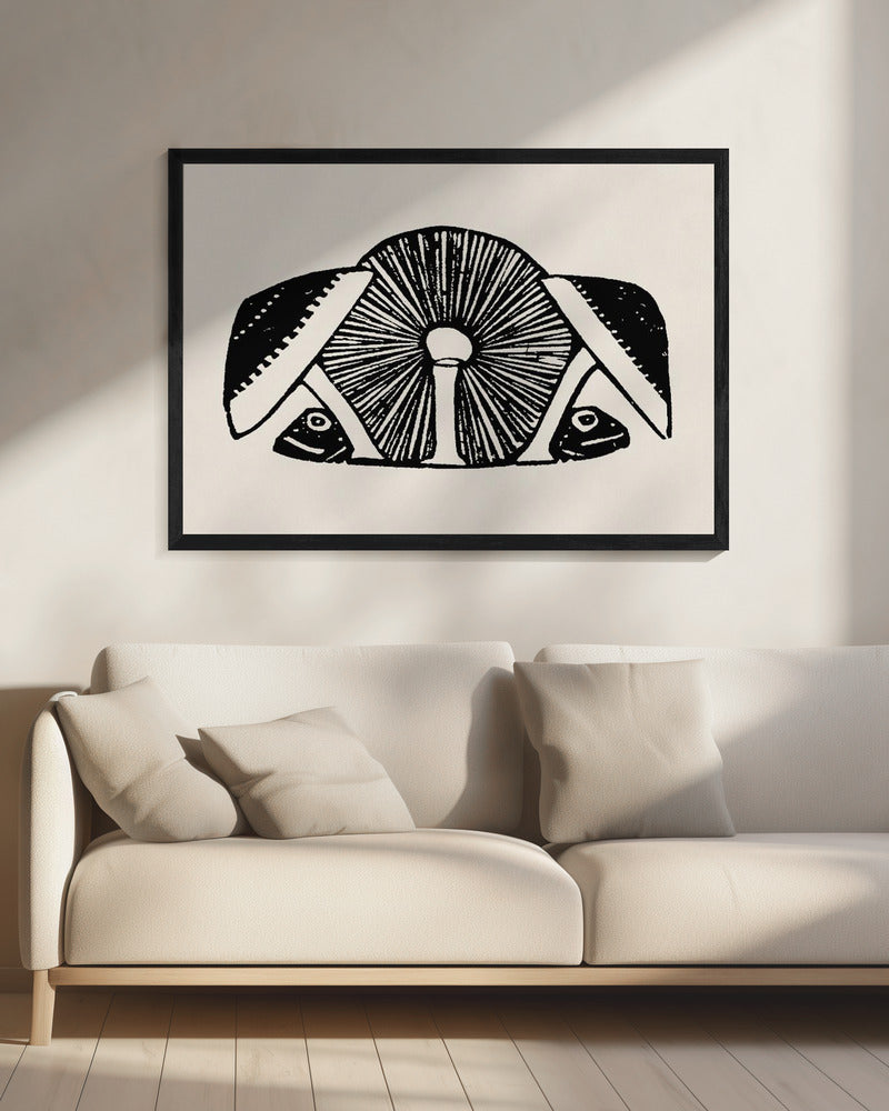 Three Mushrooms 1892 Beige | Canvas