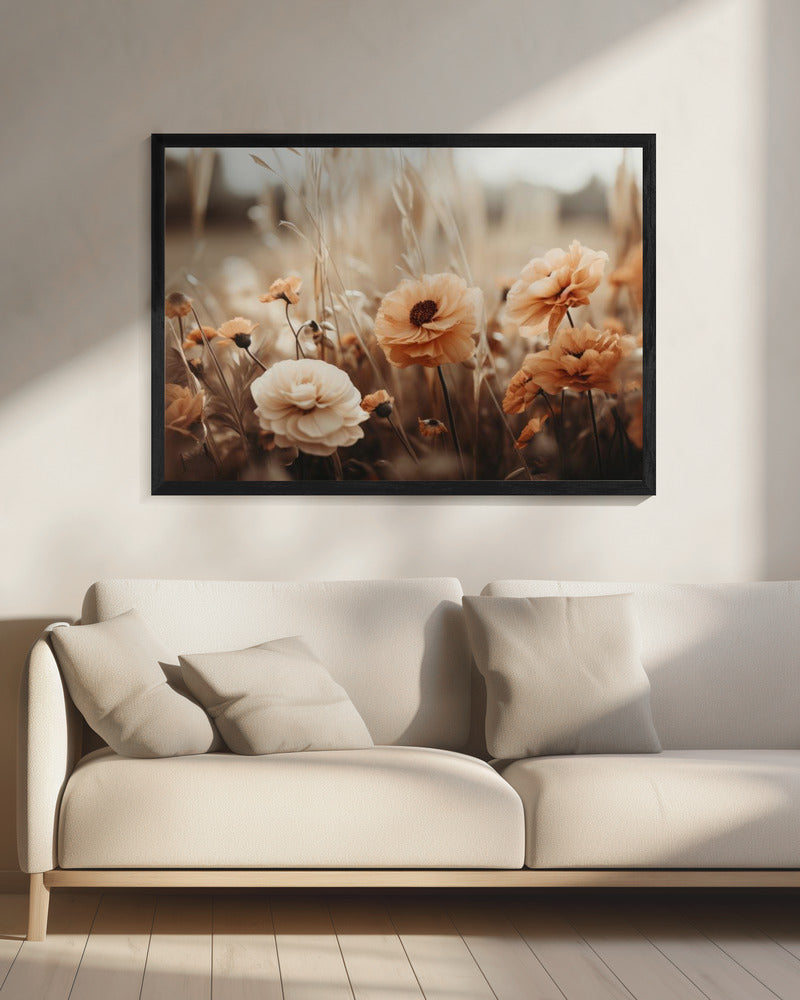 Sepia Blooms | Canvas