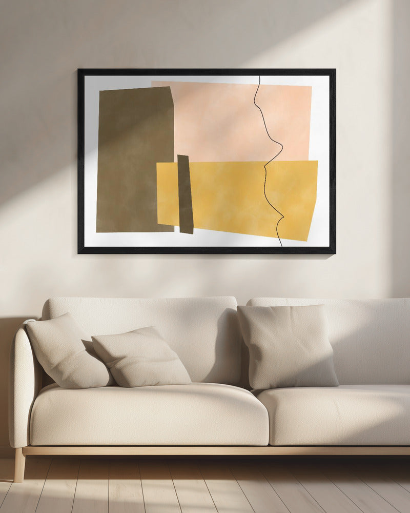 Geometric Shapes In Earthy Tones | Canvas