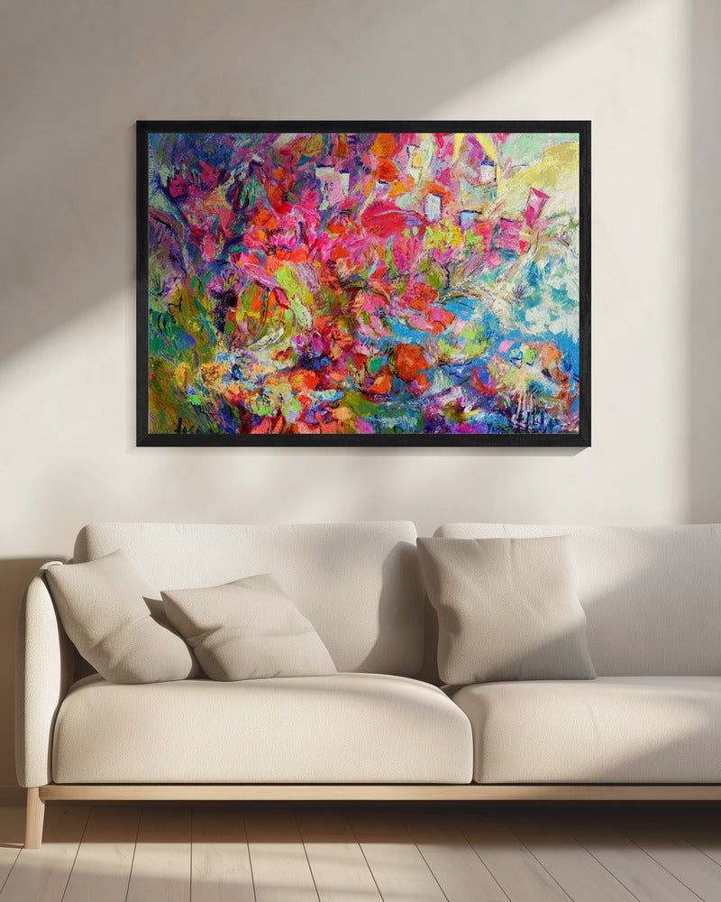 Luminous Petal Cascade | Canvas