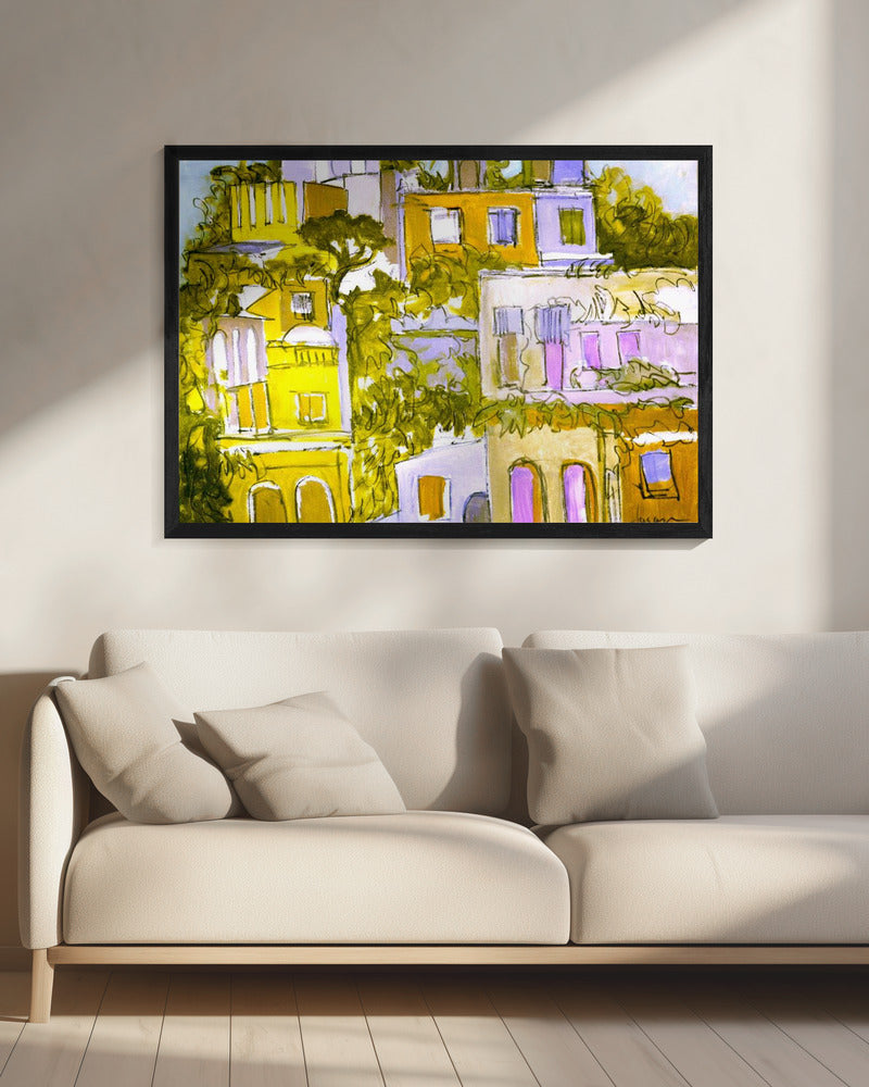 Vibrant Rooftops | Canvas