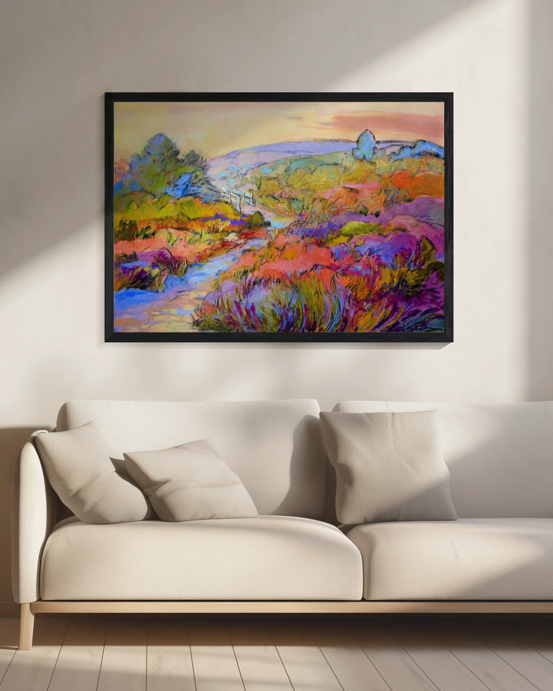 Vibrant Meadow Path | Canvas