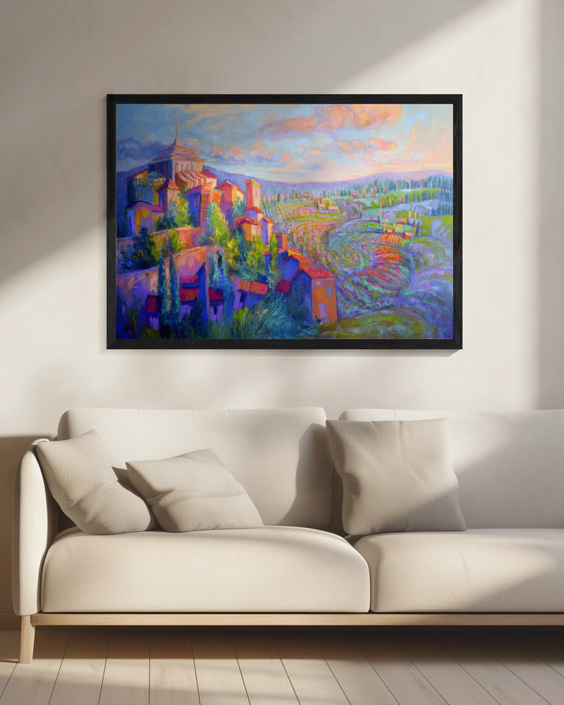 Vibrant Hillside Dawn | Canvas