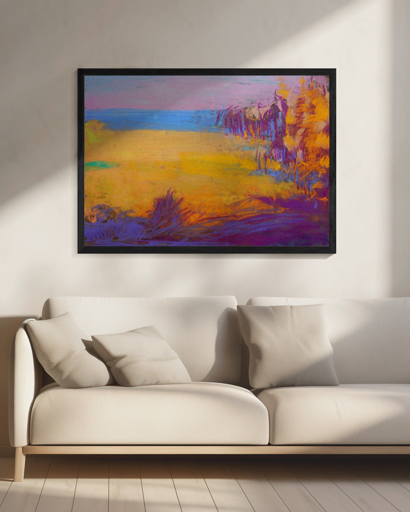Vibrant Sunset Fields | Canvas