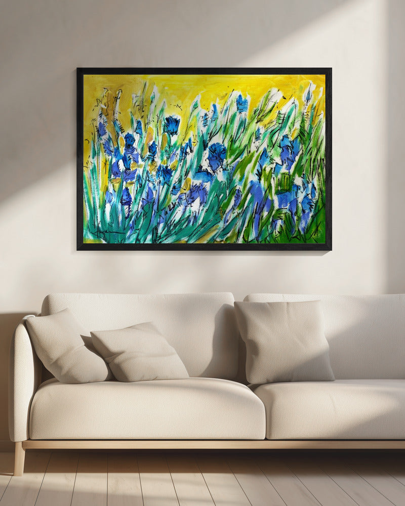 Burst of Blue Blooms | Canvas