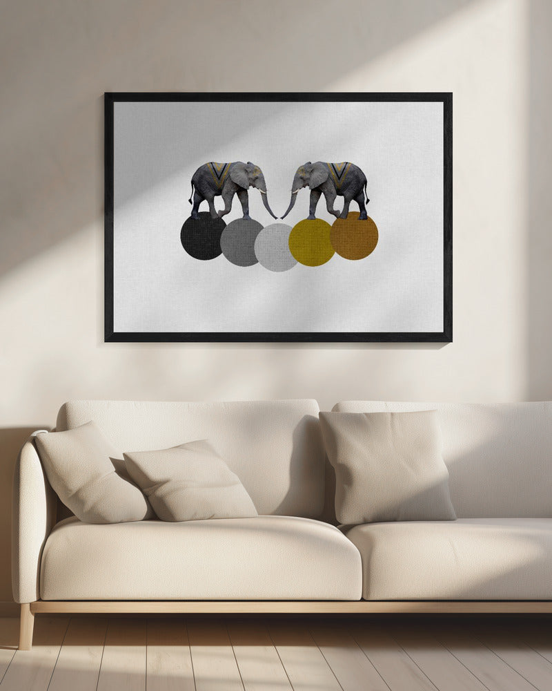 Tribal Elephants | Canvas
