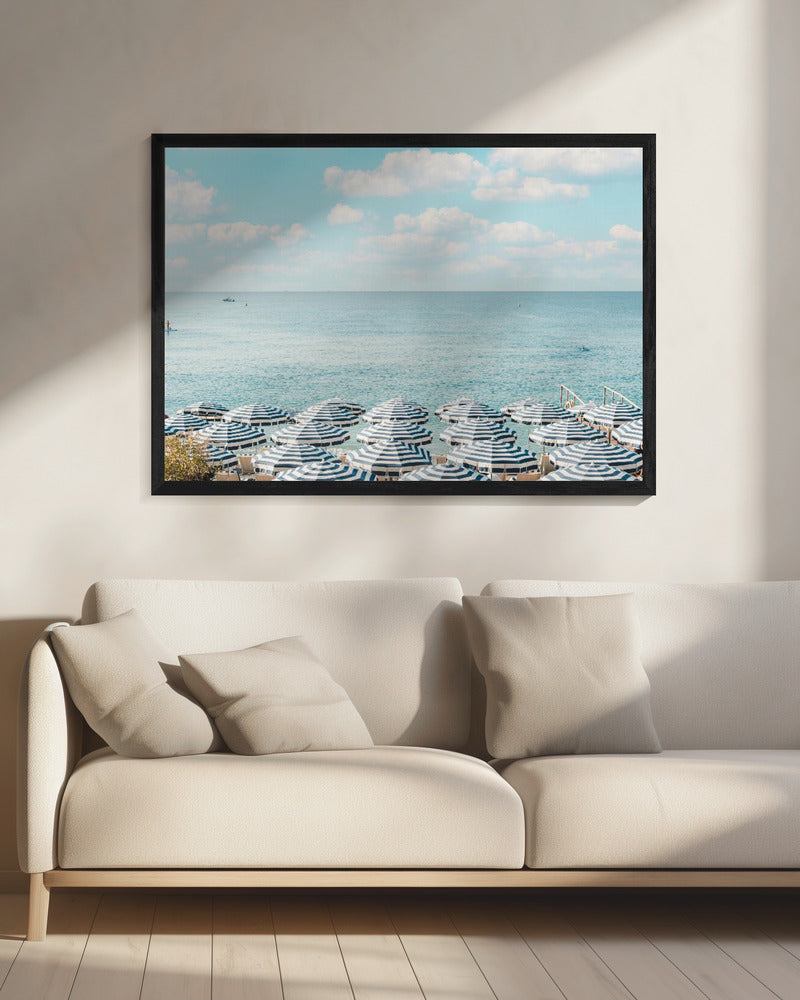 French Riviera Beach Umbrellas II | Canvas