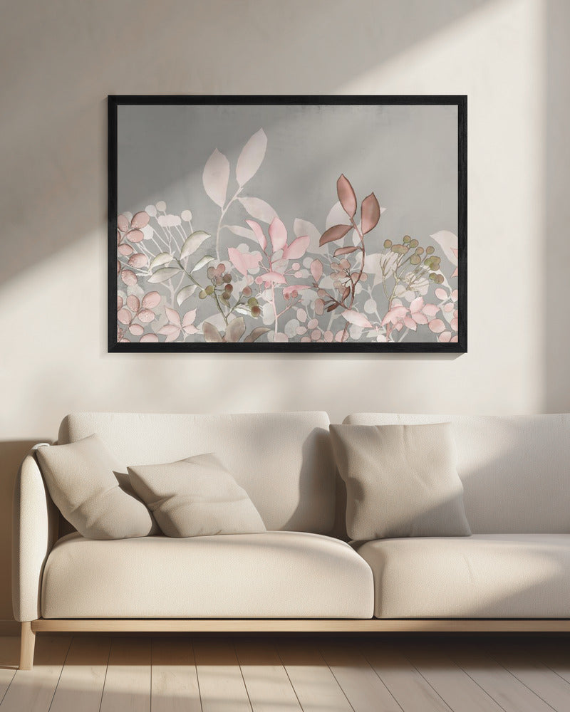 Watercolor Pastel Garden Pink | Canvas