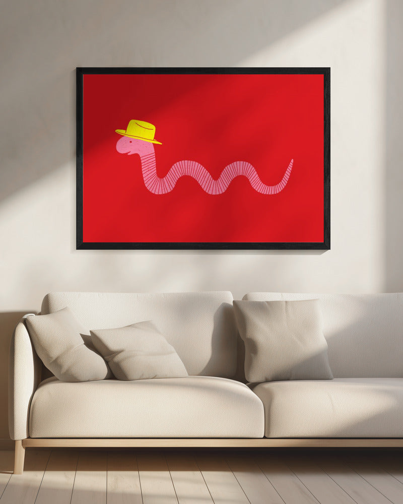 Wiggly Western Worm | Canvas