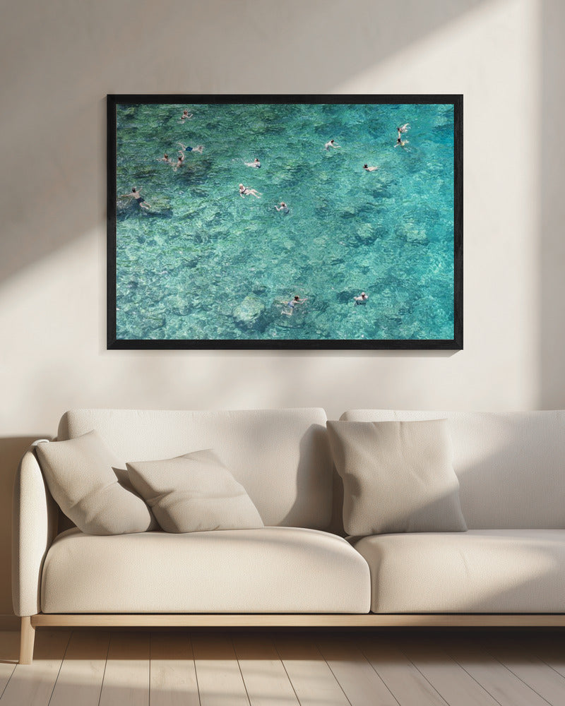 Swimming in the sea | Canvas