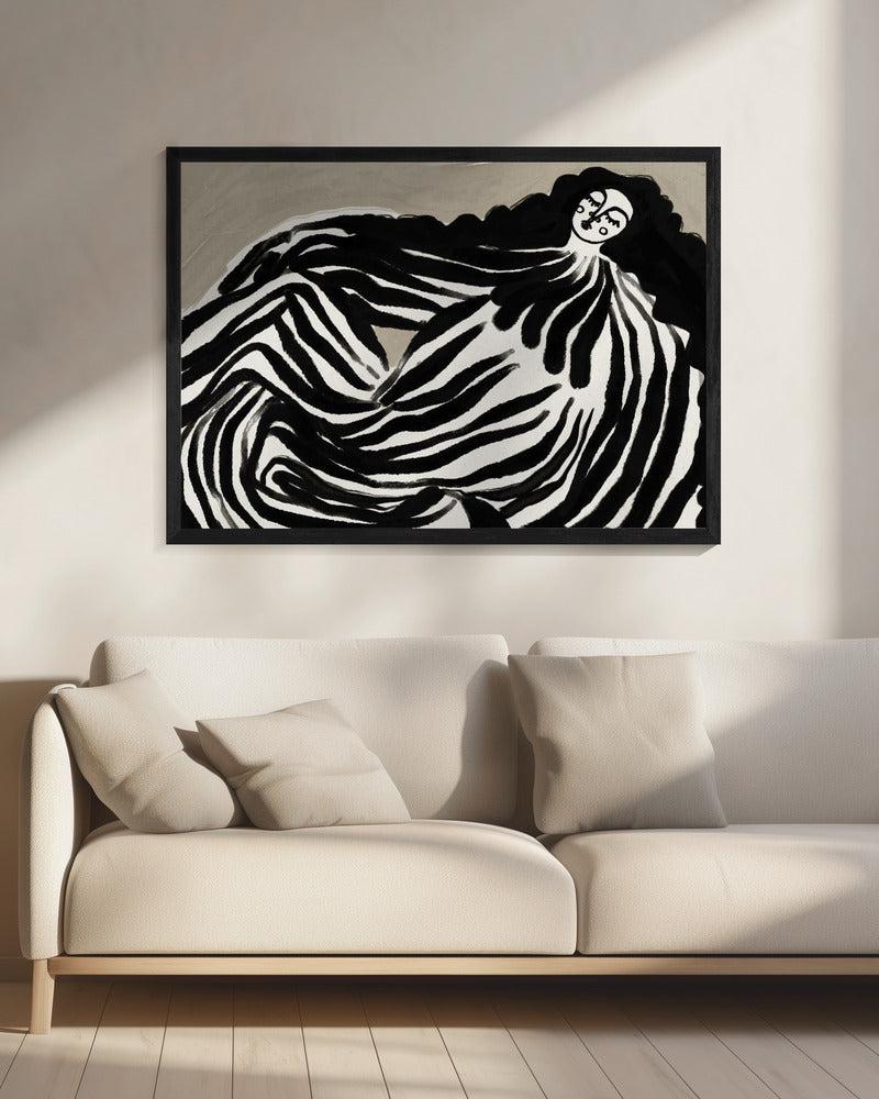Monochrome Waves | Canvas