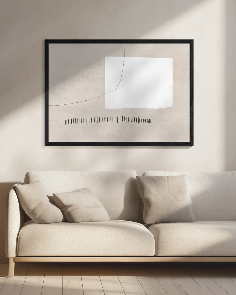 White Rectangle Contrasting | Canvas