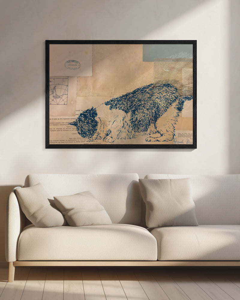 Curious Cat Collage | Canvas