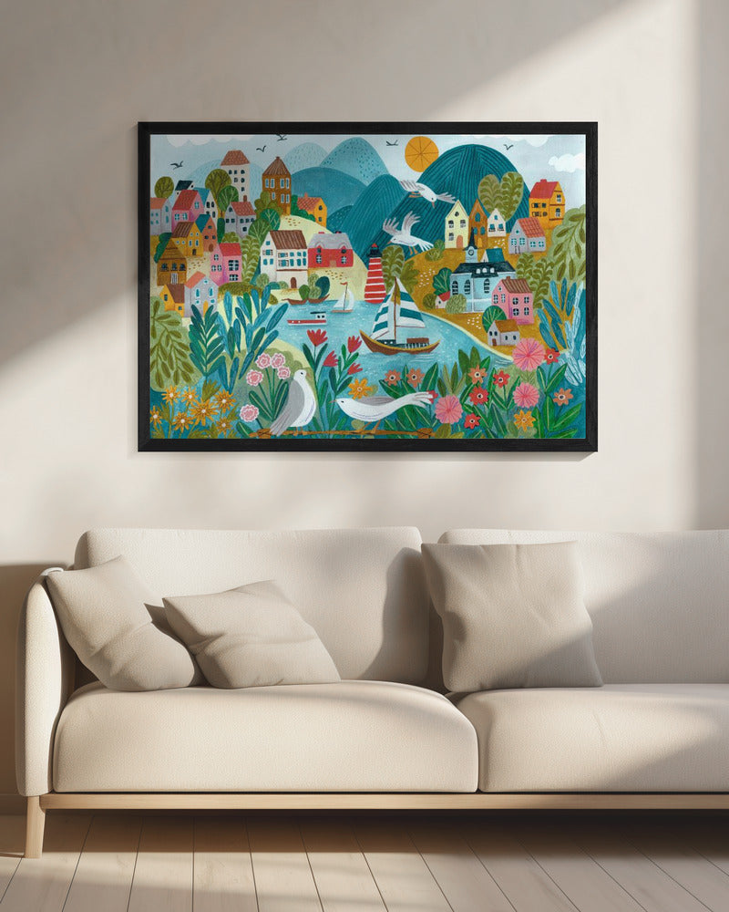Coastal Village | Canvas