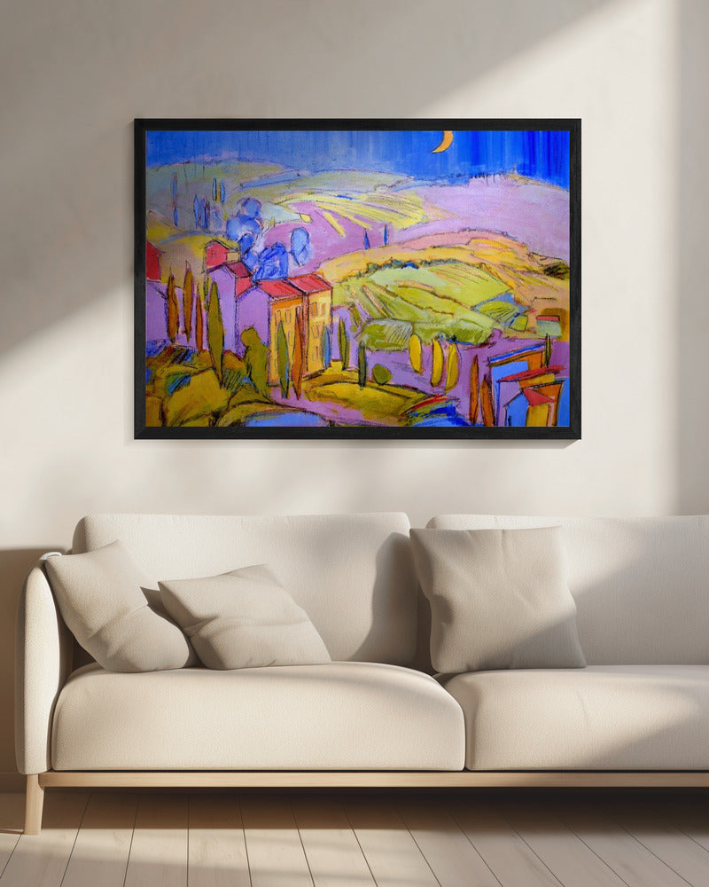 Moonlit Countryside | Canvas