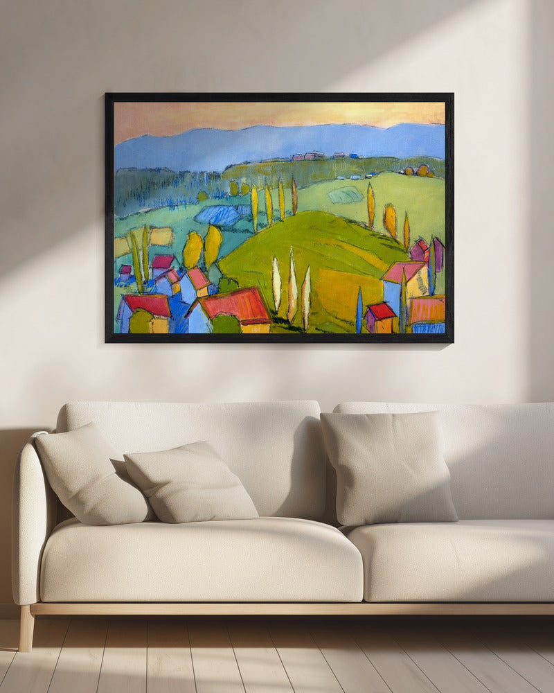 Colorful Hillscape | Canvas