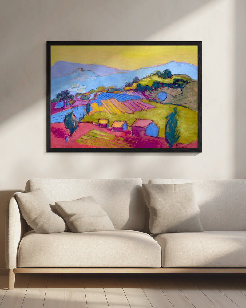 Pastel Hillside View | Canvas