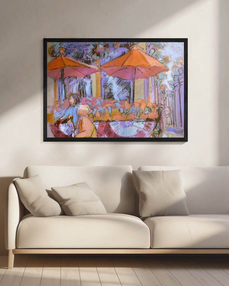 Sunny Café Moment | Canvas