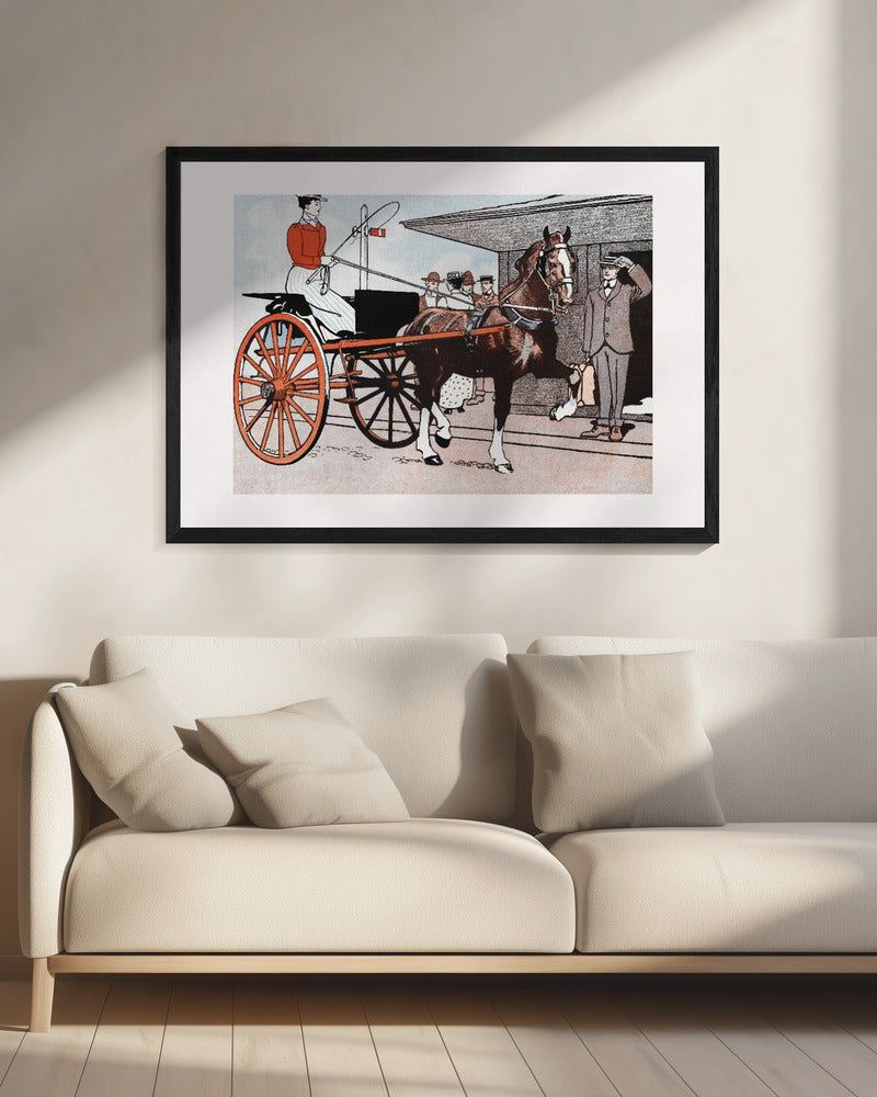 Woman In a Horse Carriage (ca. 1890–1907) | Canvas