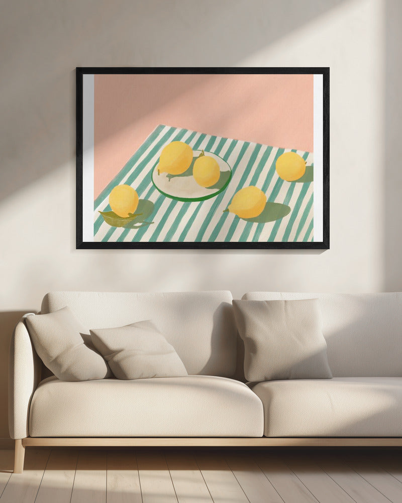 Lemons and stripes | Canvas