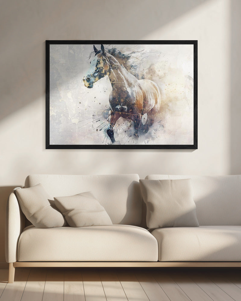 Horse Animal Vintage Art Illustration Wallart 09 | Canvas
