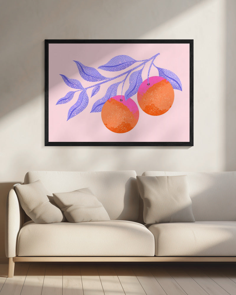 Abstract Orange Branch | Canvas
