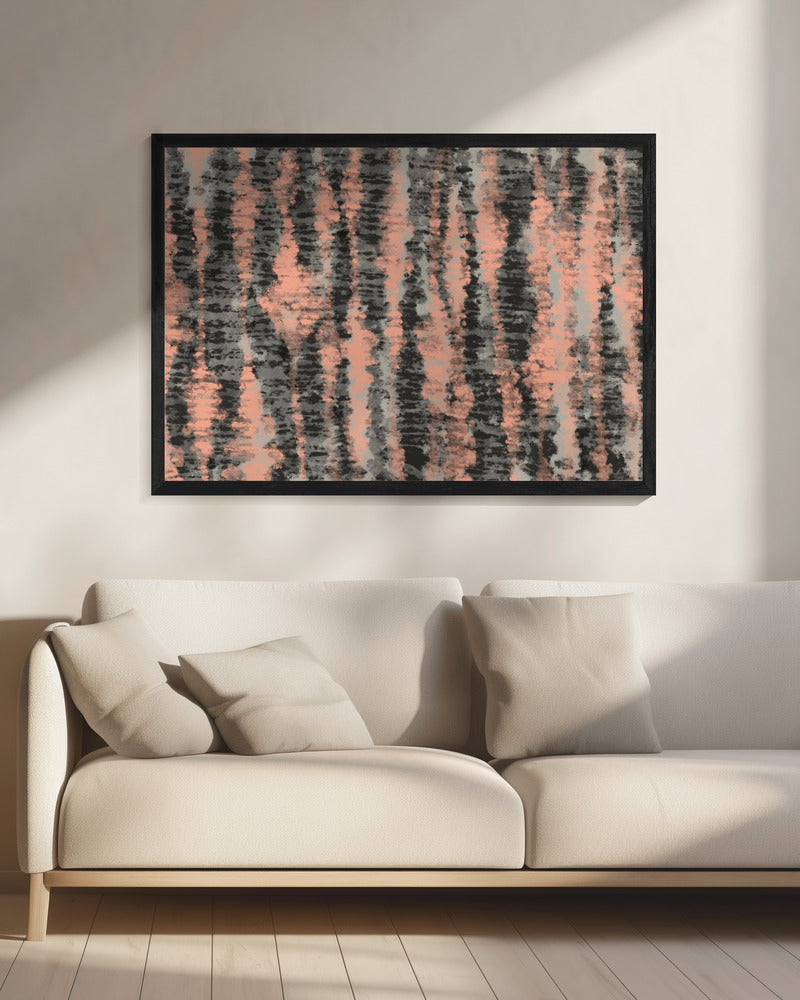 Coral Stripes | Canvas