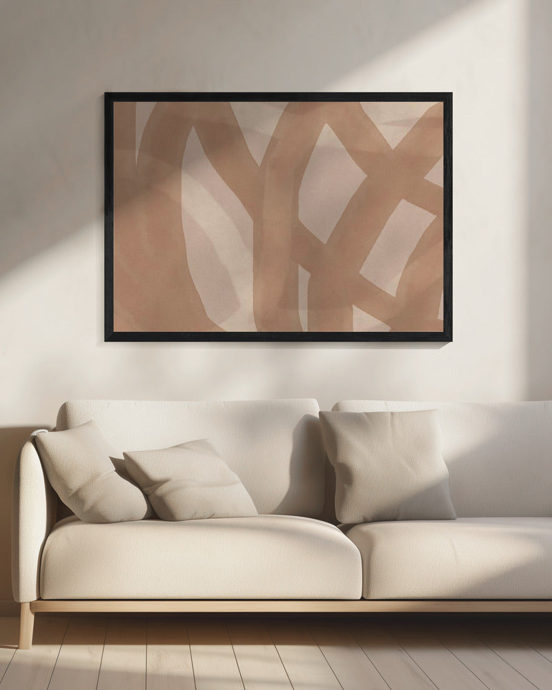 Neutral Abstract Watercolor In Nude and Pastel 9 | Canvas