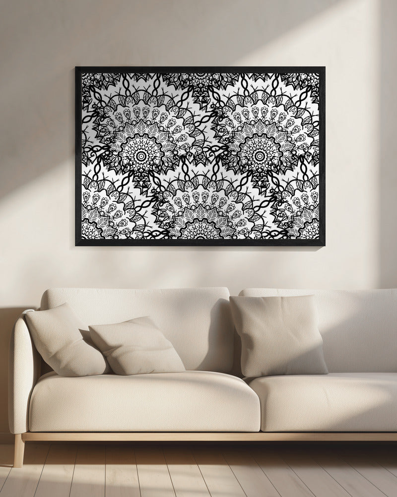 Abstract Mandala Line Art | Canvas