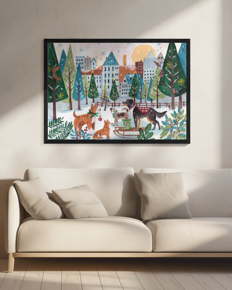 Dogs in the park | Canvas